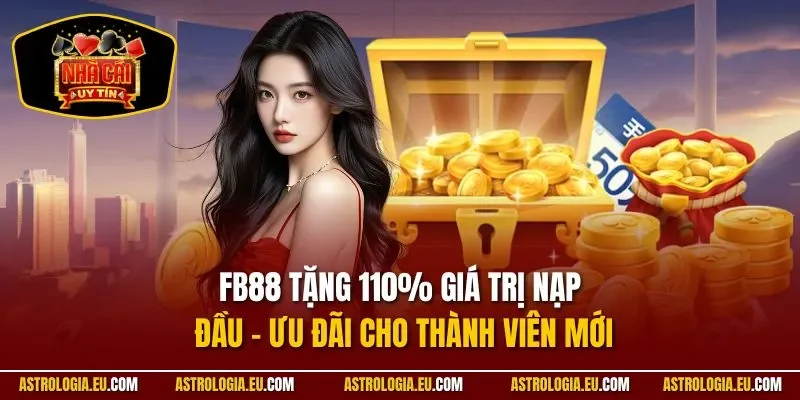 FB88 tặng 110% giá trị nạp đầu